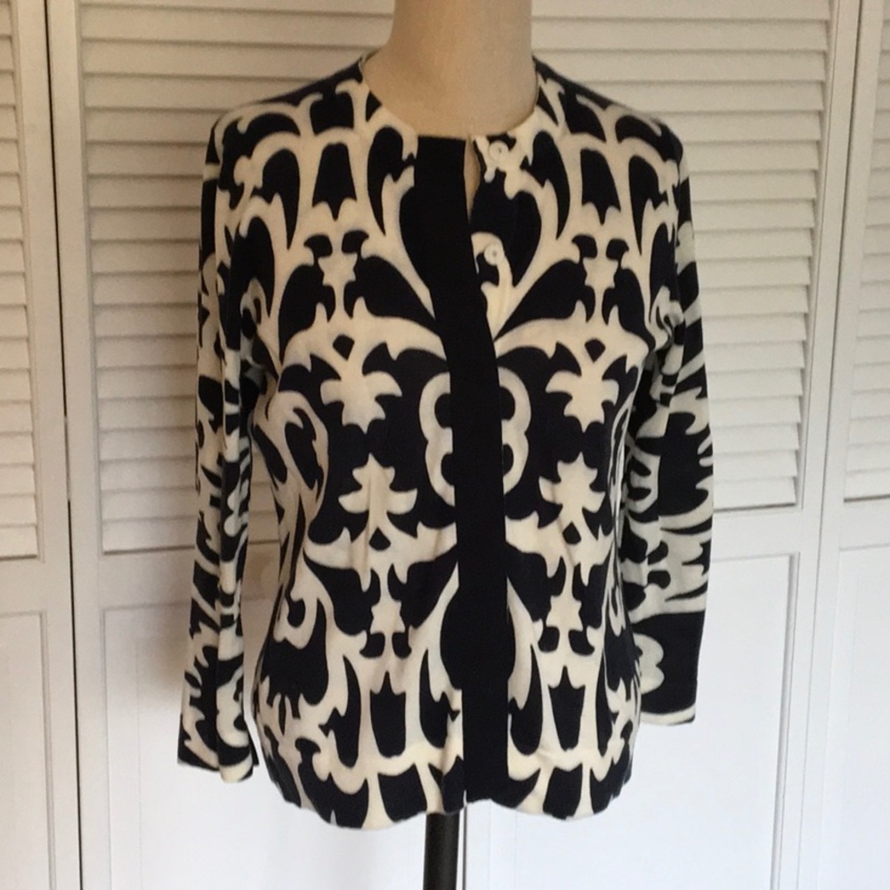 JCrew black label Egyptian cotton cardigan